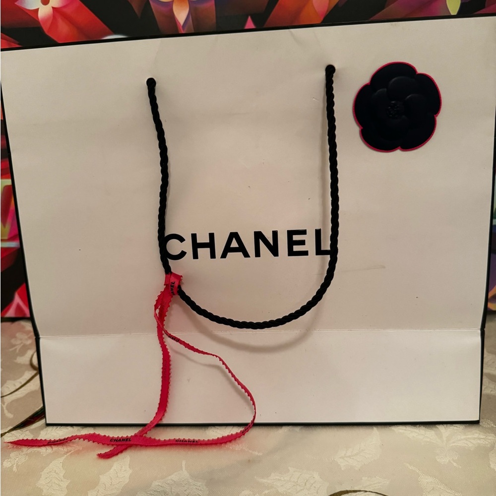 Chanel 🔥RARE 🔥 Navy blue Lambskin   tweed , , 3 compartments , 2018-2019 - Picture 7 of 7